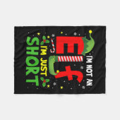 Ich bin kein Elf nur Kurzen lustige Weihnachten Pa Fleecedecke (Vorderseite (Horizontal))