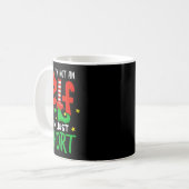 Ich bin kein Elf, nur Kurzen lustige Weihnachtsjun Kaffeetasse (Vorderseite Links)
