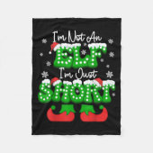 Ich bin kein Elf nur Kurzen Weihnachtsweihnachtsfe Fleecedecke (Vorderseite)