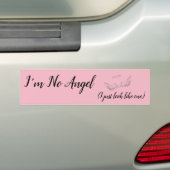 Ich bin kein Engel-Autoaufkleber in Rosa Autoaufkleber (Auf Auto)