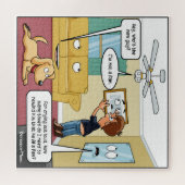 Ich bin kein Fan Punny Jigsaw Puzzle (Horizontal)