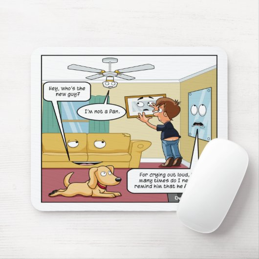 Ich bin kein Fan Punny Mouse Pad Mousepad (Mit Mouse)