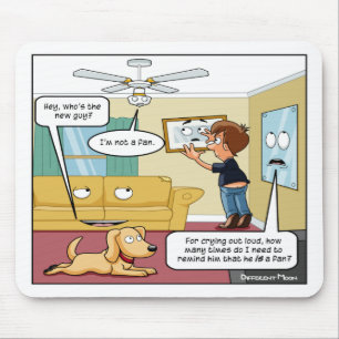 Ich bin kein Fan Punny Mouse Pad Mousepad