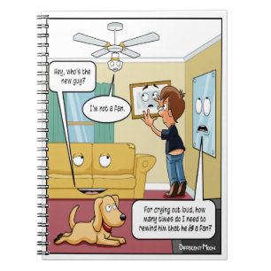 Ich bin kein Fan Punny Notebook Notizblock