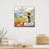 Ich bin kein Fan Punny Poster (Küche)