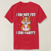 Ich bin kein Fett ich bin Fluffy Guinea Pig T-Shirt (Design vorne)