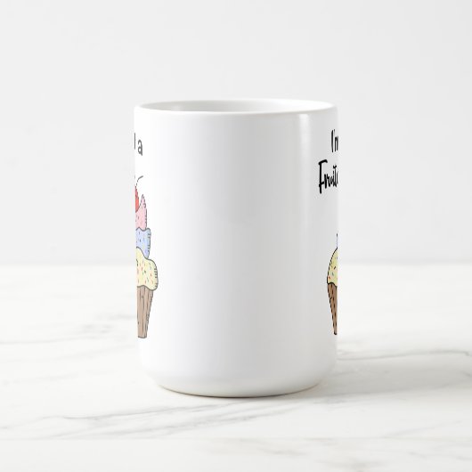 Ich bin kein Fruchtkuchen Kaffeetasse (Mittel)