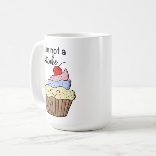 Ich bin kein Fruchtkuchen Kaffeetasse (Vorderseite Links)