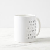 Ich bin kein Frühaufsteher oder eine Nachteule auf Kaffeetasse (VorderseiteRechts)