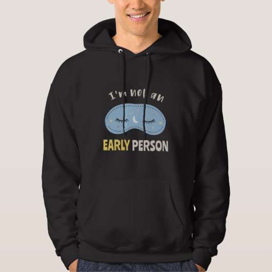 Ich bin kein früherer Mensch Hoodie (Vorderseite)
