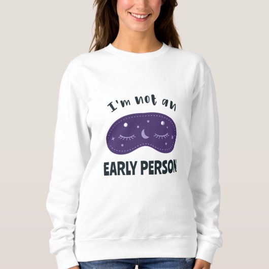 Ich bin kein früherer Mensch Sweatshirt (Vorderseite)