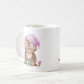 Ich bin kein früherer Vogel oder eine Nachteule Kaffeetasse (Vorderseite Links)