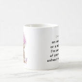 Ich bin kein früherer Vogel oder eine Nachteule Kaffeetasse (Mittel)