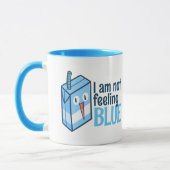 Ich bin kein Gefühl blau Tasse (Links)