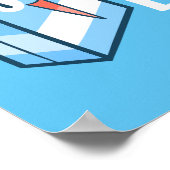 Ich bin kein Gefühl-blaues Sweatshirt Poster (Ecke)