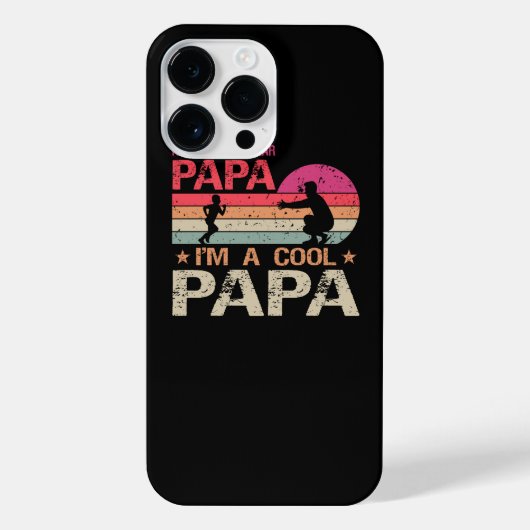 Ich bin kein gewöhnlicher Papa, ich bin ein Cooler iPhone Hülle (Rückseite)