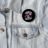 Ich bin kein Gorilla, aber ich kann hundert Männer Button (Beispiel)