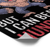 Ich bin kein Gorilla, aber ich kann hundert Männer Poster (Ecke)