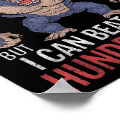 Ich bin kein Gorilla, aber ich kann hundert Männer Poster (Ecke)