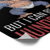 Ich bin kein Gorilla, aber ich kann hundert Männer Poster (Ecke)