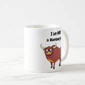 Ich bin KEIN Hamburger! - vegetarisch Kaffeetasse (VorderseiteRechts)