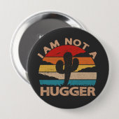 Ich bin kein hässlicher, lustiger Vintager Kaktus Button (Vorne & Hinten)