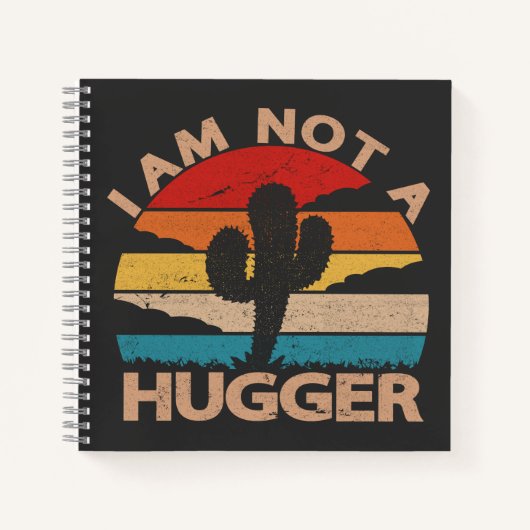 Ich bin kein hässlicher, lustiger Vintager Kaktus Notizblock (Vorderseite)