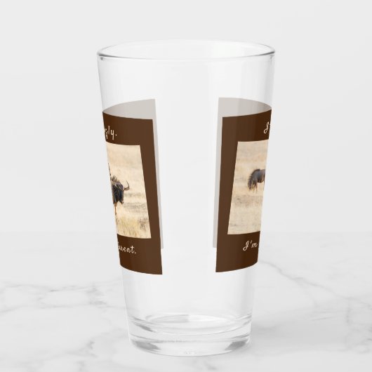 Ich bin kein hässliches, wildestes Foto mit Text Glas (Links)