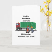 Ich bin kein Held, sondern als Müllsammler Karte (Gelbe Blume)