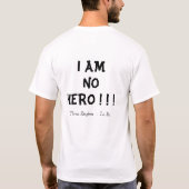 Ich bin kein Held! T-Shirt (Rückseite)