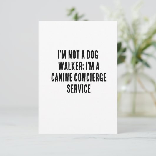 Ich bin kein Hundeschwanderer; ich bin ein Hundeko Dankeskarte (Stehend Vorderseite)