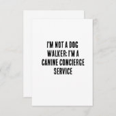 Ich bin kein Hundeschwanderer; ich bin ein Hundeko Dankeskarte (Vorne/Hinten)
