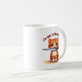 Ich bin kein Kätzchen, Niedlicher Sarcastic Cat Pu Kaffeetasse (VorderseiteRechts)