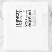 Ich bin kein komischer Aufkleber (Tasche)