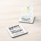 Ich bin kein komischer Cork-Untersetzer Getränkeuntersetzer (Rechte Seite)