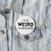 Ich bin kein komisches Abzeichen Button (Beispiel)