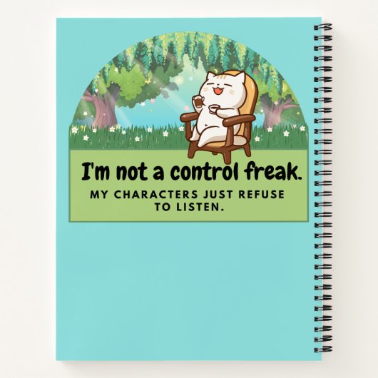Ich bin kein Kontrolle-Freak: Unglaublich witzig W Notizblock (Rückseite)