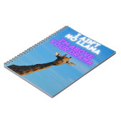 Ich bin kein Lama, ich bin über deinem Drama Giraf Notizblock (Linke Seite)