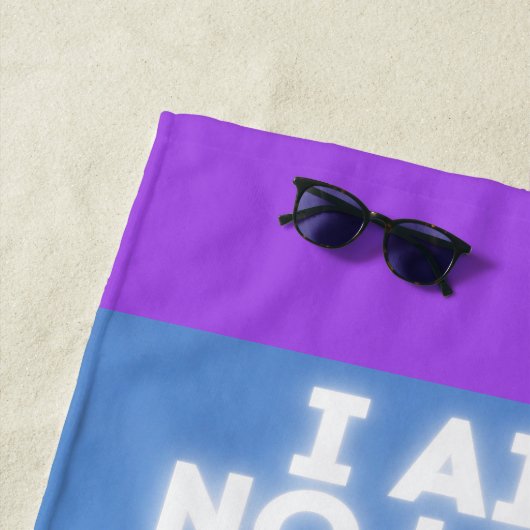 Ich bin kein Lama, ich bin über deinem Drama Giraf Strandtuch (Beispiel)