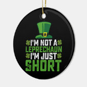 Ich bin kein Leprechaun, ich bin nur Kurz St Patri Keramik Ornament (Links)