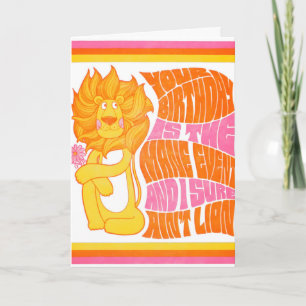 Ich bin kein Löwe Geburtstags-Letterpress-Karte Karte