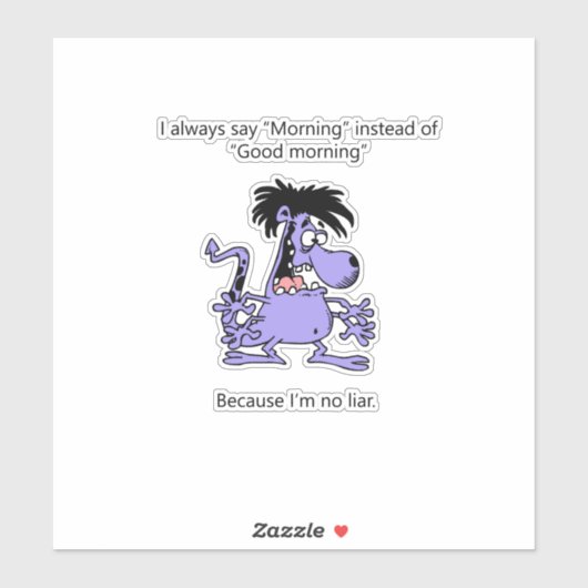 Ich bin kein Lügner Aufkleber (Blatt)