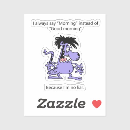 Ich bin kein Lügner Aufkleber (Blatt)