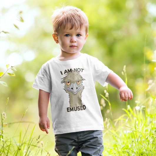 Ich bin kein lustiger Emu Pun Baby T-shirt