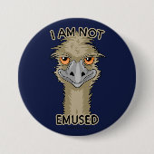 Ich bin kein lustiger Emu Pun Button (Vorderseite)