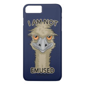 Ich bin kein lustiger Emu Pun Case-Mate iPhone Hülle (Rückseite)