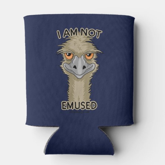 Ich bin kein lustiger Emu Pun Dosenkühler (Rückseite)