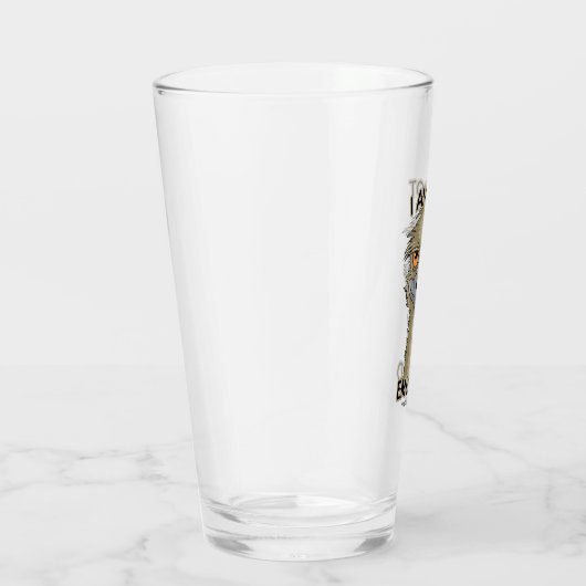 Ich bin kein lustiger Emu Pun Glas (Rechts)