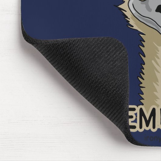 Ich bin kein lustiger Emu Pun Mousepad (Ecke)