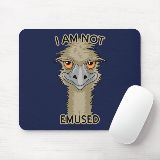 Ich bin kein lustiger Emu Pun Mousepad (Mit Mouse)